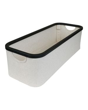 Quax - Panier Table à Langer - 60 x 24 cm - Gris-Noir