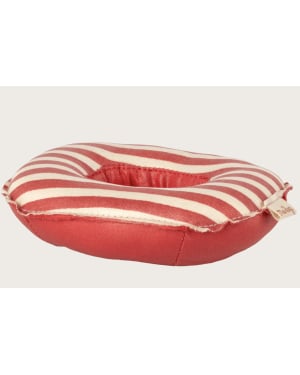 MAILEG - Bateau pneumatique, Petite Souris - Rouge rayé