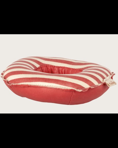 MAILEG - Bateau pneumatique, Petite Souris - Rouge rayé
