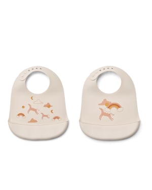 Liewood - Tilda Printed Bib 2-Pack - Dream
