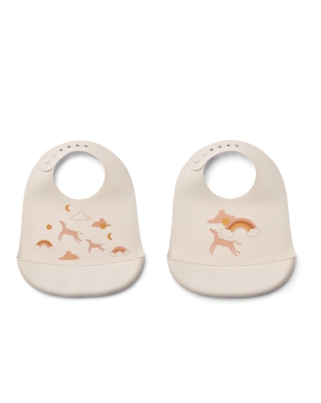 Liewood - Tilda Printed Bib 2-Pack - Dream