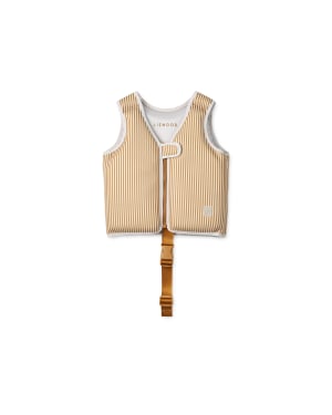 LIEWOOD - Dove Swim Vest - Stripe Golden Caramel