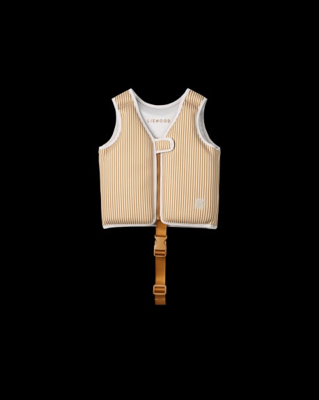 LIEWOOD - Dove Swim Vest - Stripe Golden Caramel