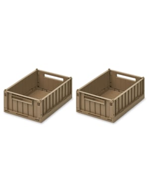 Liewood - Boîte de rangement Weston S Lot de 2 - Oat