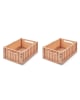 Liewood - Boîte de rangement Weston M Lot de 2 - Tuscany Rose