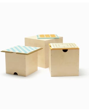 Kid's Concept - Ensemble 3 rangements avec plateaux de jeu
