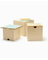 Kid's Concept - Ensemble 3 rangements avec plateaux de jeu