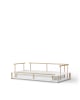 Oliver Furniture - Lit Banquette Camp, Blanc/Chêne