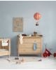 Oliver Furniture - Commode à Langer 3 Tiroirs Wood - Chêne