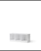 Oliver Furniture - Wood Shelving unit 3x1 W. Base