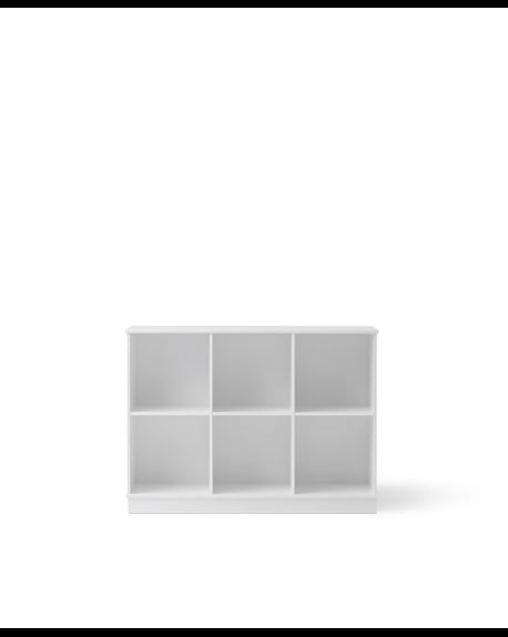 Oliver Furniture - Etagère Wood 3x2 horizontale avec Socle