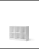 Oliver Furniture - Etagère Wood 3x2 horizontale avec Socle