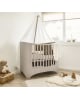 LEANDER - LIT DESIGN EVOLUTIF de 0 à 3 ans - Cappuccino (matelas confort compris)
