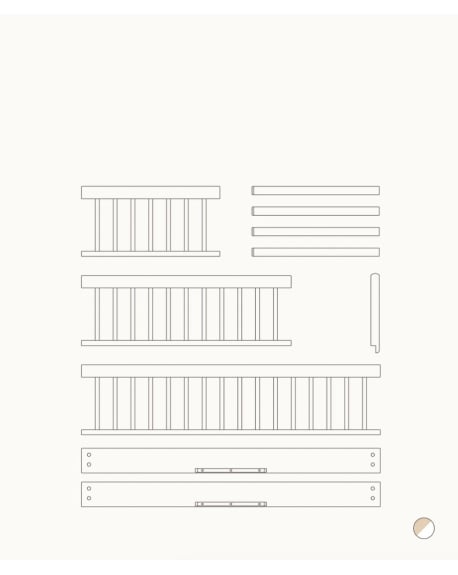 Oliver Furniture - Kit Junior Mini+ (Complément au Lit Bébé Évoltif Mini+, Plusieurs Couleurs