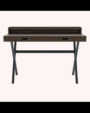 Harto - Bureau Hyppolite - Noyer - Pieds gris ardoise