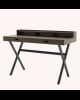 Harto - Bureau Hyppolite - Noyer - Pieds gris ardoise
