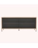 Harto - Gabin 162cm sideboard, natural oak, matt slate grey metal - Severals sizes