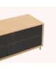 Harto - Gabin 162cm sideboard, natural oak, matt slate grey metal - Severals sizes