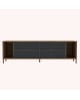 Harto - Buffet Gabin, noyer, métal gris ardoise mat - Plusieurs tailles