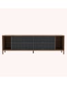 Harto - Buffet Gabin, noyer, métal gris ardoise mat - Plusieurs tailles
