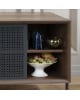 Harto - Gabin 162cm sideboard, walnut, matt slate grey metal - Severals sizes