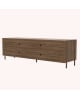 Harto - Buffet Gabin, noyer, métal gris ardoise mat - Plusieurs tailles