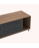 Harto - Buffet Gabin, noyer, métal gris ardoise mat - Plusieurs tailles