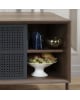 Harto - Gabin 162cm sideboard, walnut, matt slate grey metal - Severals sizes
