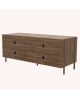 Harto - Buffet Gabin, noyer, métal gris ardoise mat - Plusieurs tailles