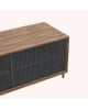 Harto - Buffet Gabin, noyer, métal gris ardoise mat - Plusieurs tailles