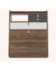Harto - Gaston wall secretary - Walnut - 80 cm - different colors available for drawer