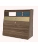 Harto - Gaston wall secretary - Walnut - 80 cm - different colors available for drawer