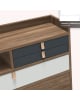 Harto - Gaston wall secretary - Walnut - 80 cm - different colors available for drawer