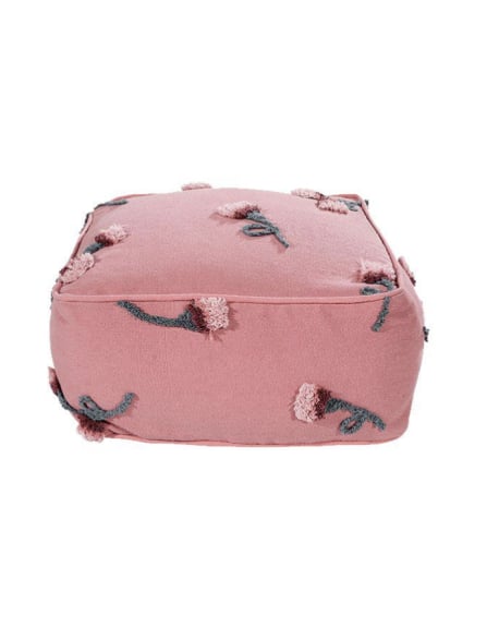 LORENA CANALS - Pouf English Garden Ash Rose - 54 x 54 x 27 cm