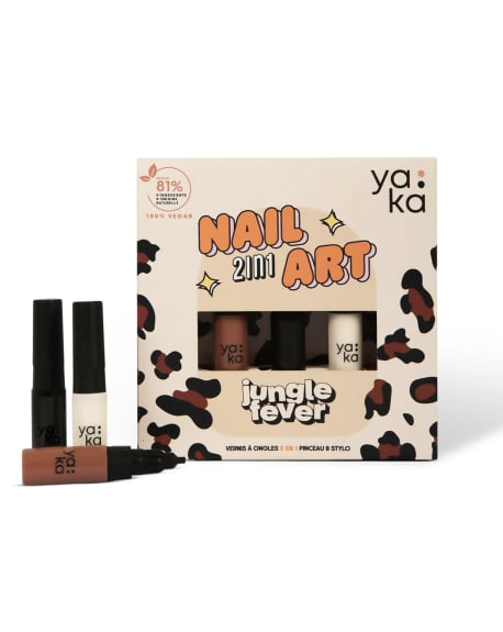 Yaka - Coffret Vernis à Ongles 2 en 1 - Jungle Fever
