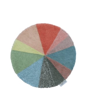 Lorena Canals - Woolable Rug Pie Chart - 120 x 120 cm