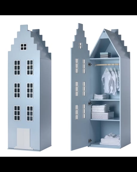 KAST VAN EEN HUIS - Armoire Amsterdam Escalier - 216x60×40 cm