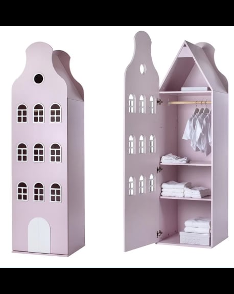 KAST VAN EEN HUIS - Wardrobe Asterdam Bell Gable - 216x60×60 cm