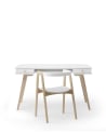 Oliver Furniture - Bureau évolutif Wood 66 cm et Chaise Wood - Blanc/Chêne