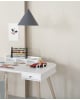 Oliver Furniture - Adjustable Wood Desk 66 cm - White/Oak