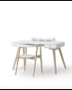 Oliver Furniture - Bureau évolutif Wood 66 cm et Chaise Wood - Blanc/Chêne