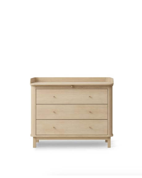 Oliver Furniture - Commode à langer 3 tiroirs Wood - Chêne