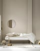 Oliver Furniture - Lit Wood Lounger 120x200cm - Blanc / Chêne