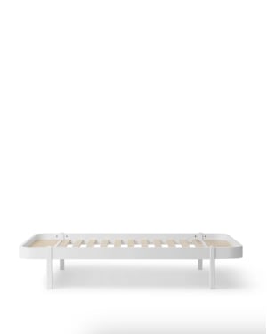Oliver Furniture - Lit Wood Lounger 120x200cm - Blanc