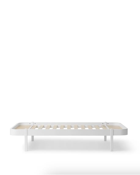 Oliver Furniture - Lit Wood Lounger 120x200cm - Blanc