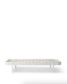 Oliver Furniture - Wood Lounger Bed 90x200cm - White