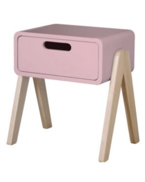 LAURETTE - Chevet Petit Robot pieds bois naturel