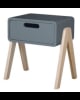 LAURETTE - Chevet Petit Robot pieds bois naturel