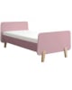 LAURETTE - Lit MM pieds bois naturel 90x190cm