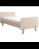 LAURETTE - Lit MM pieds bois naturel 90x190cm